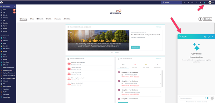 Snip - HR Cloud Demo - Krishna - Homepage - Google Chrome